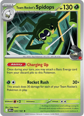 Team Rocket's Spidops - 020/182 - Holo Rare - Reverse Holo